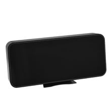 Black Rim Digital Alarm Clock with Thermometer